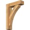 Ekena Millwork Thorton Block Rough Sawn Bracket w/ Offset Brace, Western Red Cedar, 6"W x 22"D x 30"H BKT0604X22X30THR05RWR - alternate 1